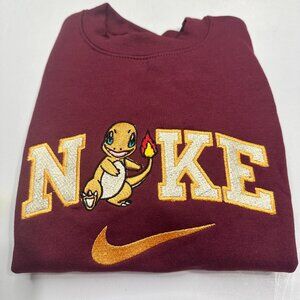 Nike Pokemon Charmander Embroidered Adult Unisex Crewneck Sweatshirt Cozy